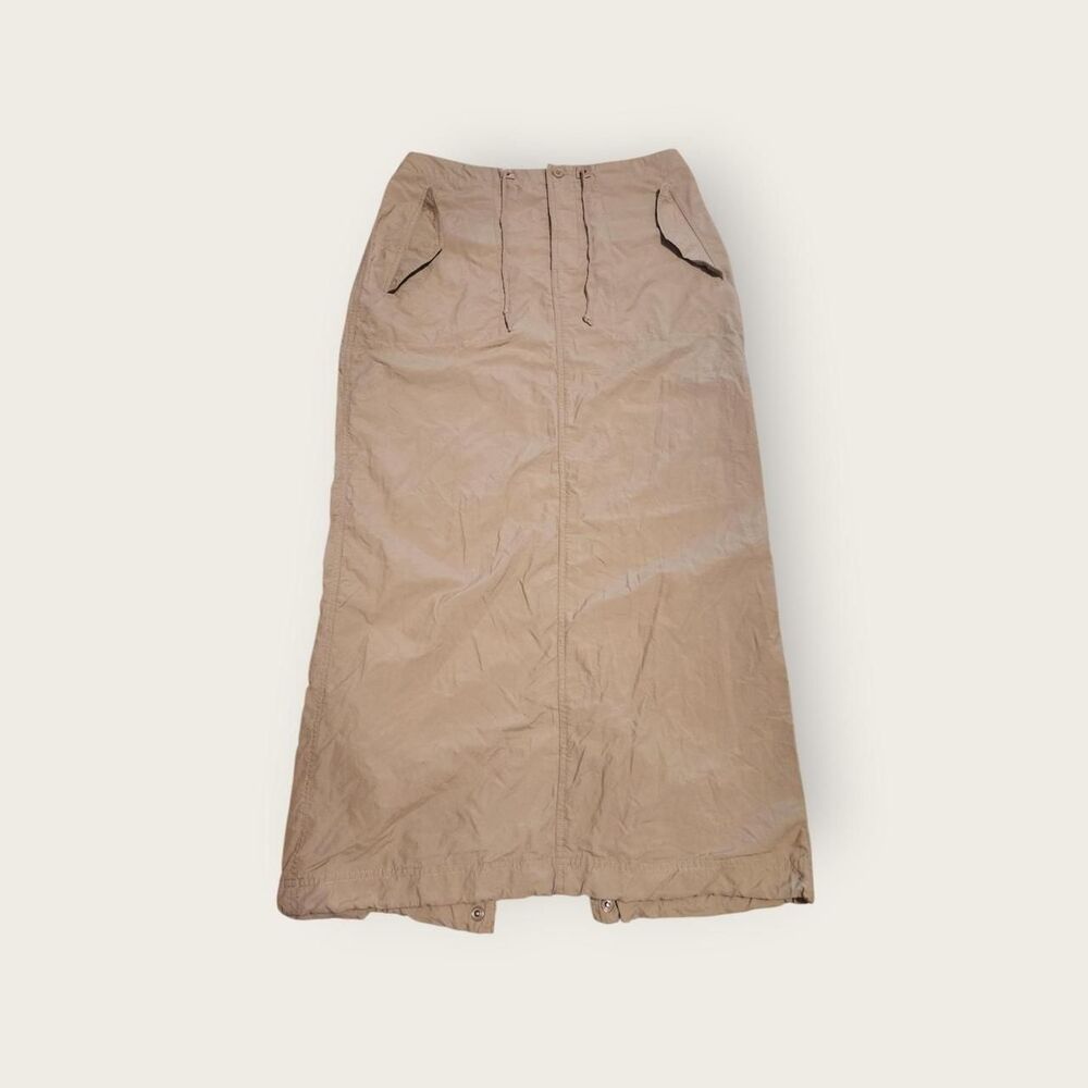 Vintage Y2k early 2000s Polo Sport tan sporty maxi skirt
